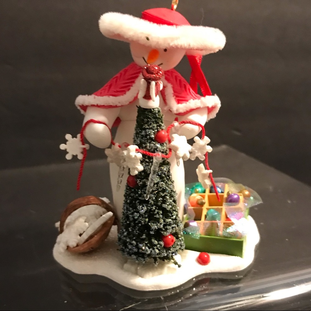 Vtg Hallmark 20th Anniversary KOC Ornament, “Snow Lady”